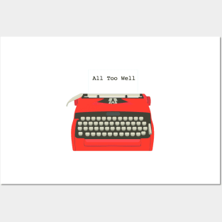 All Too Well Typewriter Taylor Swift Posters and Art